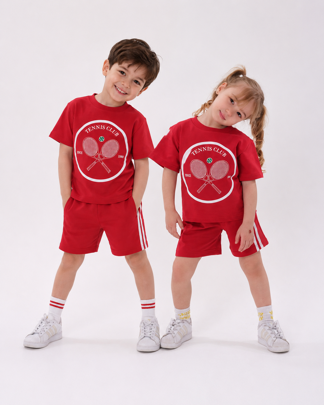 The Tennis Club - Shorts & Tshirt Set - 2-8Y