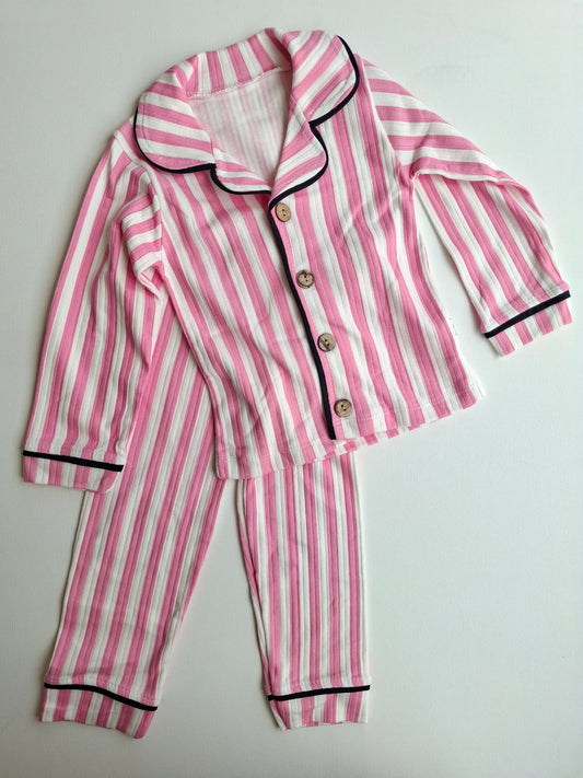Pink Striped Pyjamas - 3-6Y