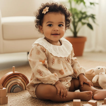 Meadow Bloom Romper - 3-24M