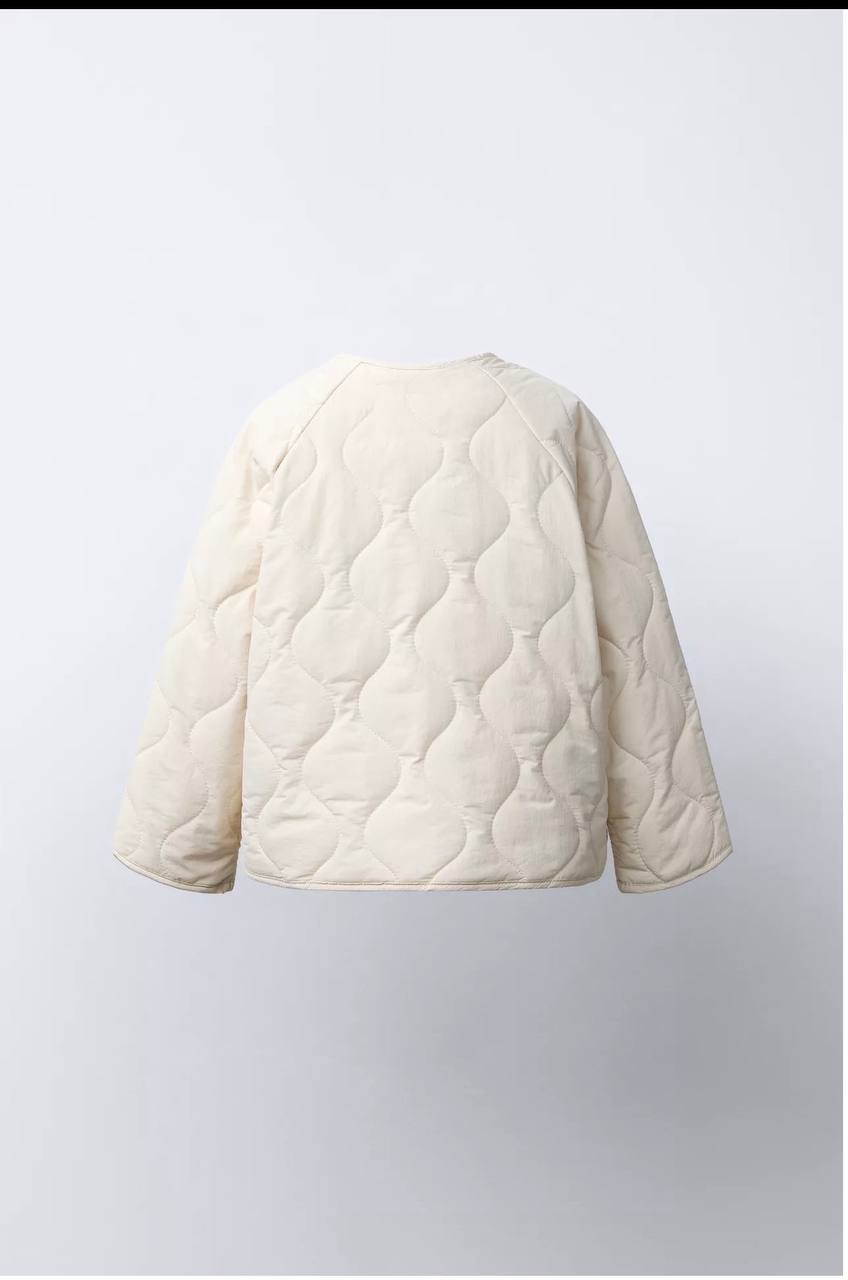 Girl Puff Jacket - OFF-WHITE - 2-7Y