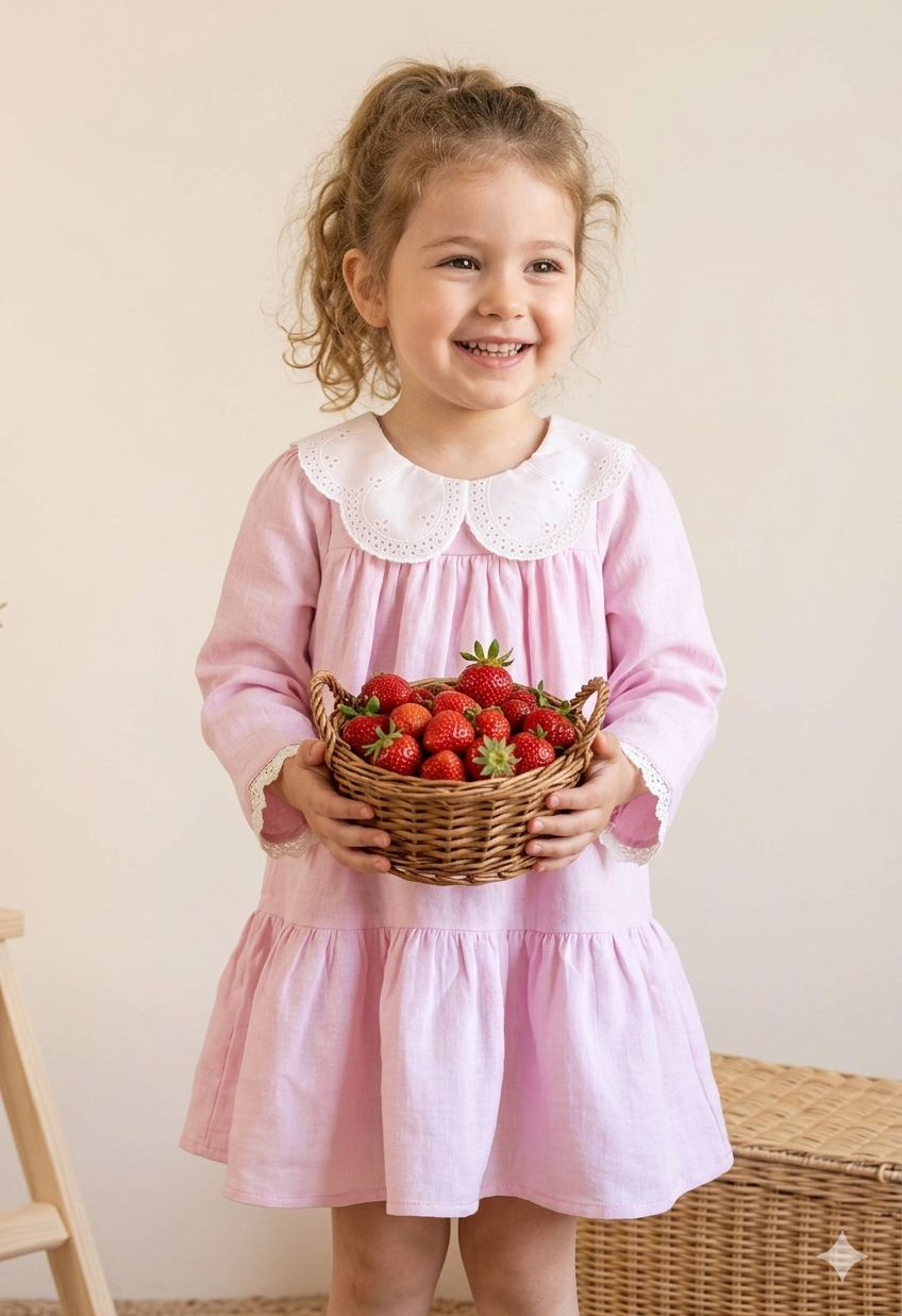 Rose Garden Dress - PINK - 2-8Y