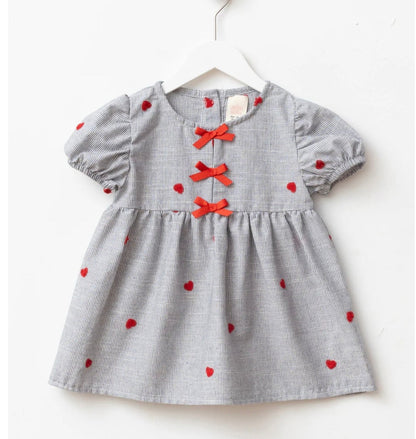 Triple Bow Dress - 9M-4Y