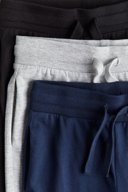 Cotton Joggers - Black/Grey/Navy/Dark Grey - 2-8Y